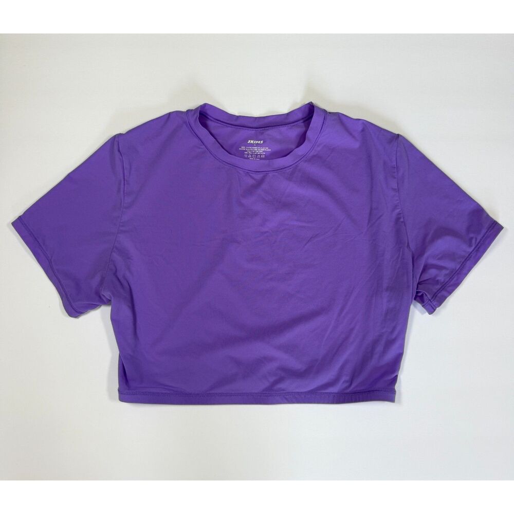 SKIMS Purple Crop Top-Medium